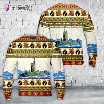 Veteran Sweater, Royal Navy Trafalgar class submarine HMS Turbulent (S87) Christmas Sweater