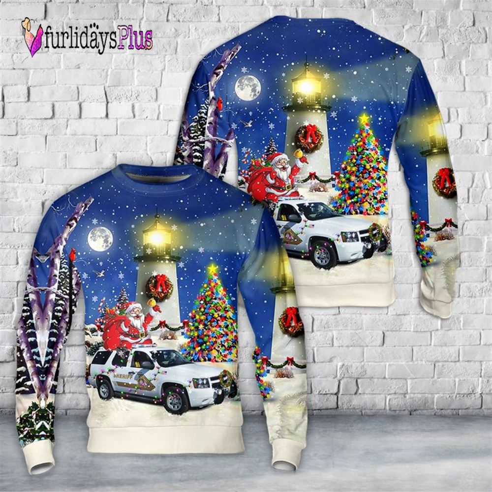 Veteran Sweater, San Bernardino County Sheriff Christmas AOP Sweater
