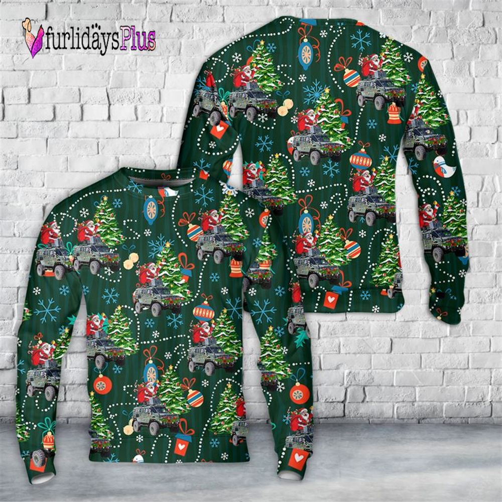 Veteran Sweater, Swedish Army RG 32 Scout Terrangbil 16 Christmas Sweater