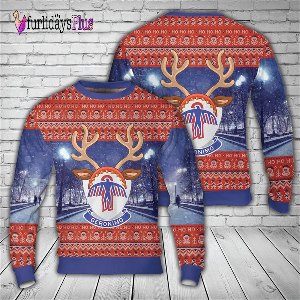 Veteran Sweater, US Army 501st Parachute Airborne Infantry Regiment Christmas Sweater