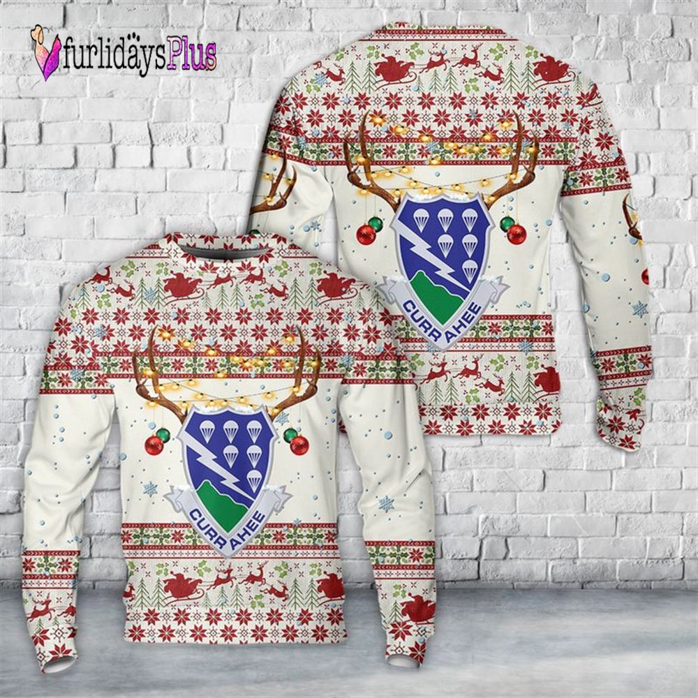 Veteran Sweater, US Army 506th Parachute Airborne Infantry Regiment Christmas Sweater
