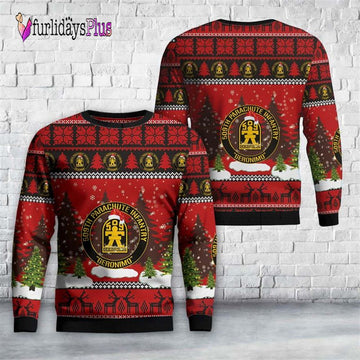 Veteran Sweater, US Army 509th Parachute Infantry Regiment (509th PIR) Christmas Sweater