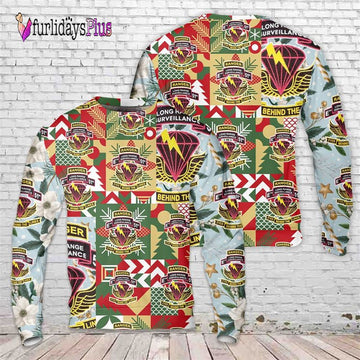 Veteran Sweater, US Army 51st Infantry Regiment (Long Range Surveillance Company) Christmas Sweater
