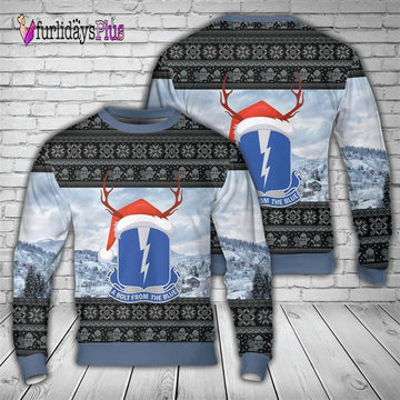Veteran Sweater, US Army 550th Parachute Airborne Infantry Regiment Christmas Sweater
