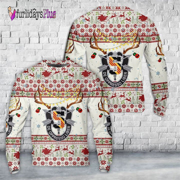Veteran Sweater, US Army 5th Special Forces Group (5th SFG) Christmas Ugly Sweater