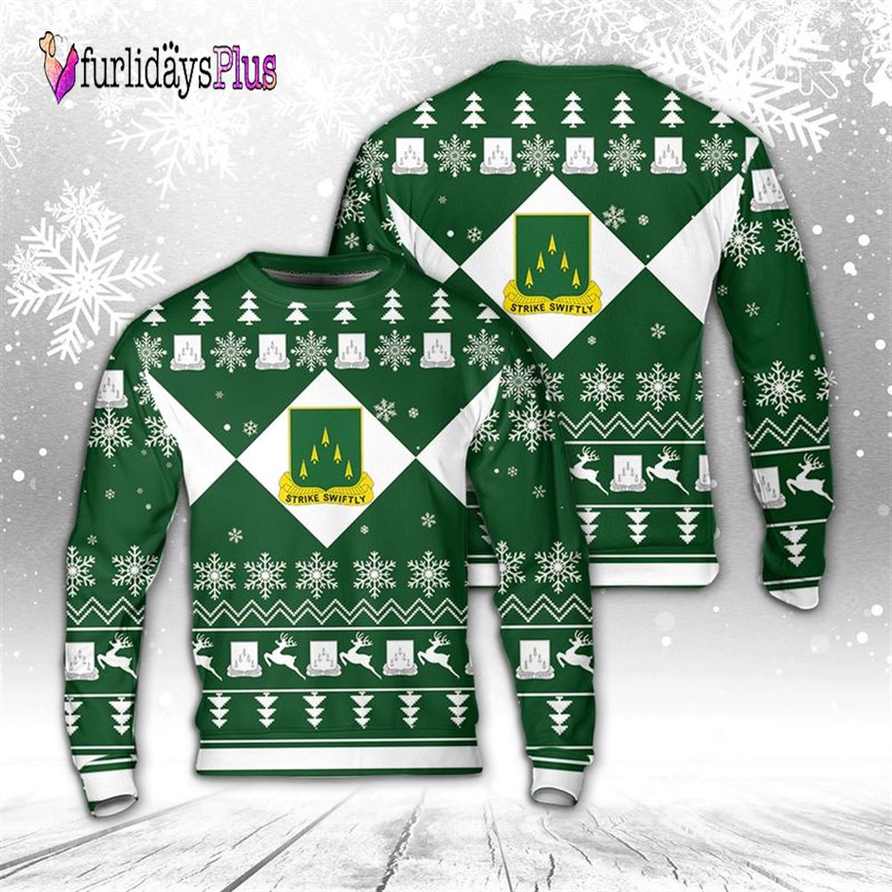Veteran Sweater, US Army 70th Armor Regiment Christmas Sweater