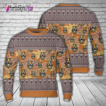 Veteran Sweater, US Navy Master Chief goat skull anchor Christmas Sweater