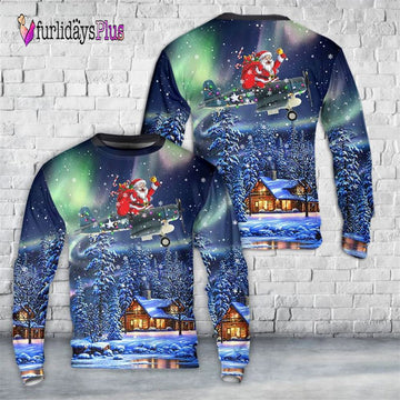 Veteran Sweater, Vought F4U 1A Corsair #915 Major Greg  Pappy  Boyington VMF 214 Black Sheep US Navy Rabaul 1944 Christmas Sweater