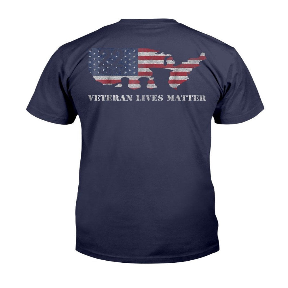 Veteran Tee Shirts, 22 A Day Veteran Lives Matter Suicide Awareness T-Shirt, Veterans Day Shirts