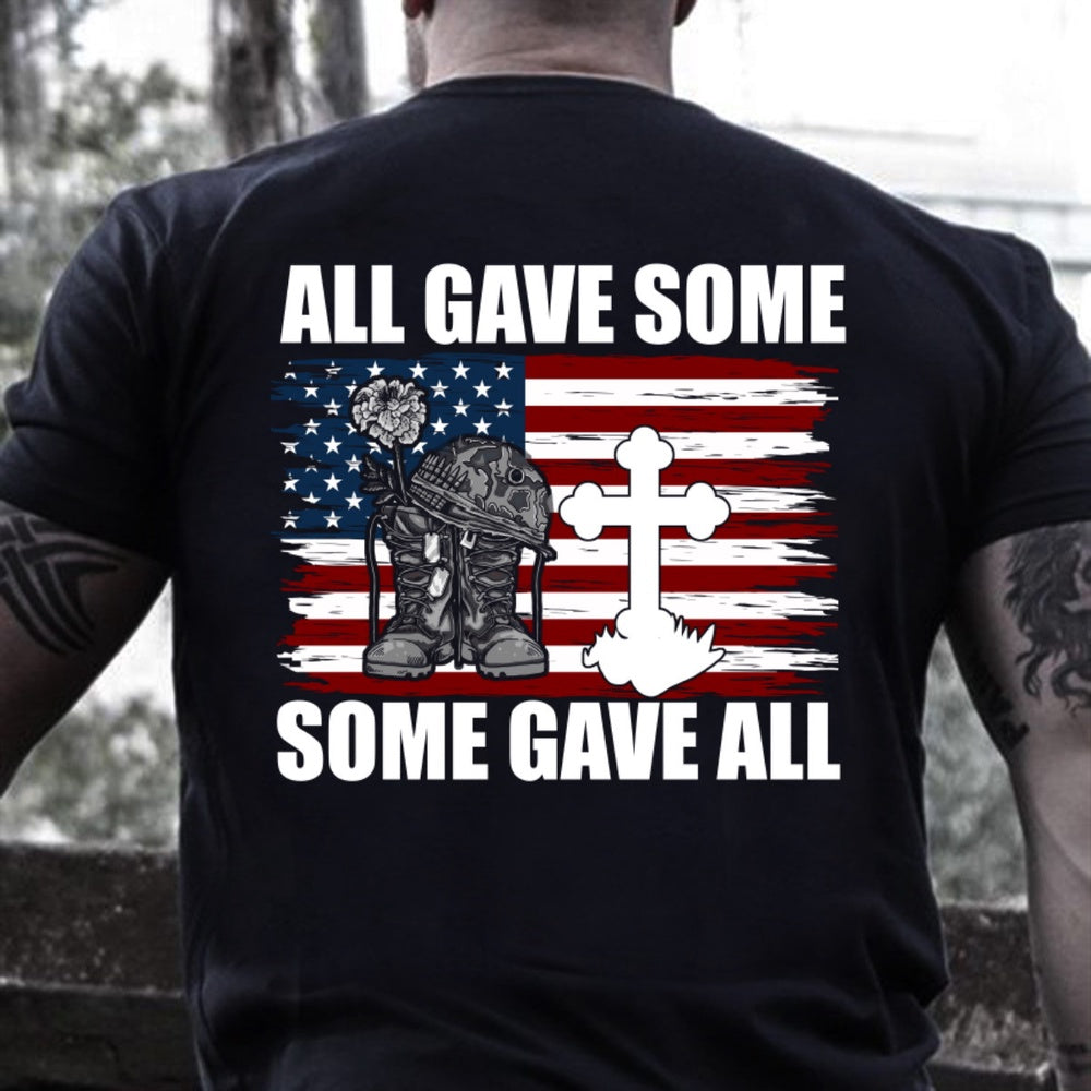 Veteran Tee Shirts, All Gave Some Some Gave All T-Shirt KM0704, Veterans Day Shirts