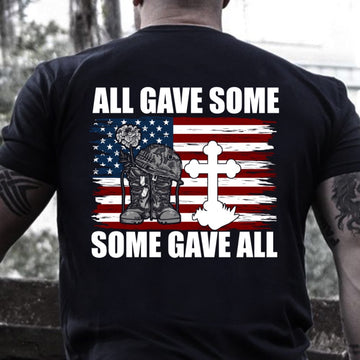 Veteran Tee Shirts, All Gave Some Some Gave All T-Shirt KM0704, Veterans Day Shirts
