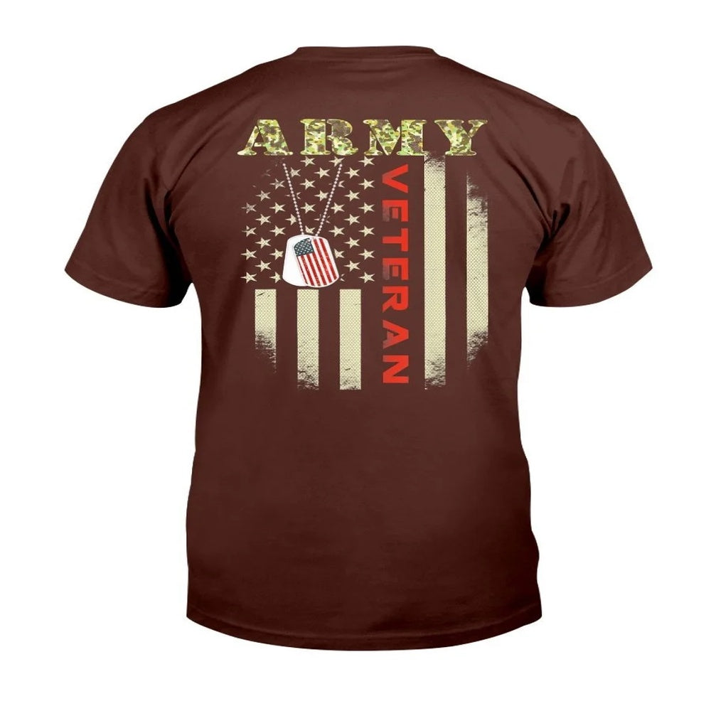 Veteran Tee Shirts, American Flag - Proud Us Army Veteran T-Shirt, Veterans Day Shirts