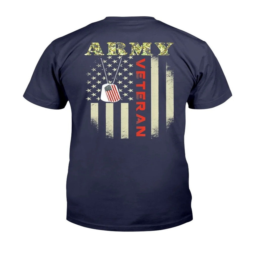 Veteran Tee Shirts, American Flag - Proud Us Army Veteran T-Shirt, Veterans Day Shirts