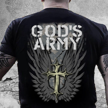 Veteran Tee Shirts, Army Shirt God's Army Standard T-Shirt, Veterans Day Shirts