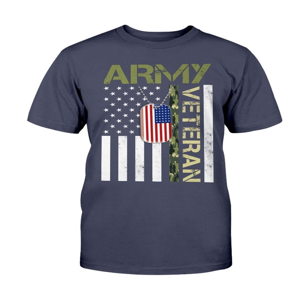 Veteran Tee Shirts, Army Veteran Shirt - American Flag Camo Proud Us Army Veteran T-Shirt, Veterans Day Shirts