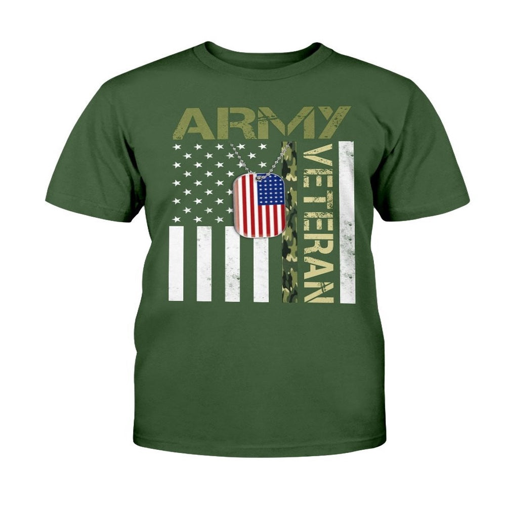 Veteran Tee Shirts, Army Veteran Shirt - American Flag Camo Proud Us Army Veteran T-Shirt, Veterans Day Shirts