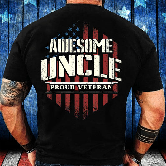 Veteran Tee Shirts, Awesome Uncle Proud Veteran T-Shirt, Veterans Day Shirts