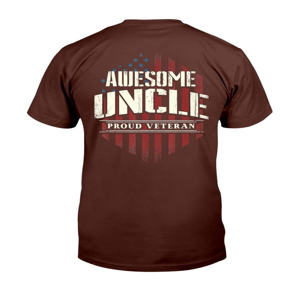 Veteran Tee Shirts, Awesome Uncle Proud Veteran T-Shirt, Veterans Day Shirts