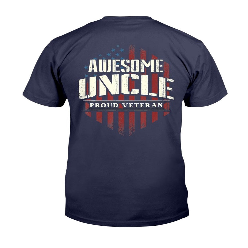 Veteran Tee Shirts, Awesome Uncle Proud Veteran T-Shirt, Veterans Day Shirts