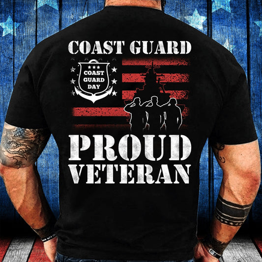 Veteran Tee Shirts, Coast Guard Proud Veteran T-Shirt, Veterans Day Shirts