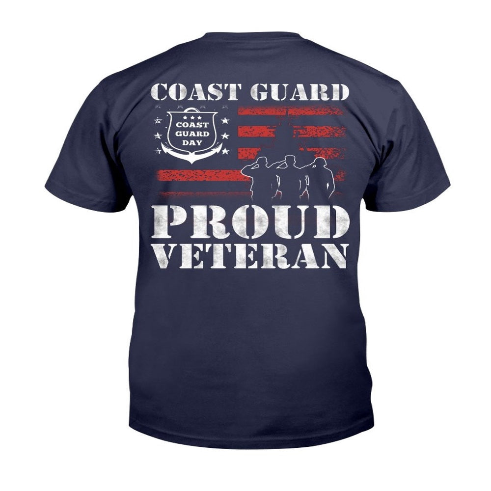 Veteran Tee Shirts, Coast Guard Proud Veteran T-Shirt, Veterans Day Shirts