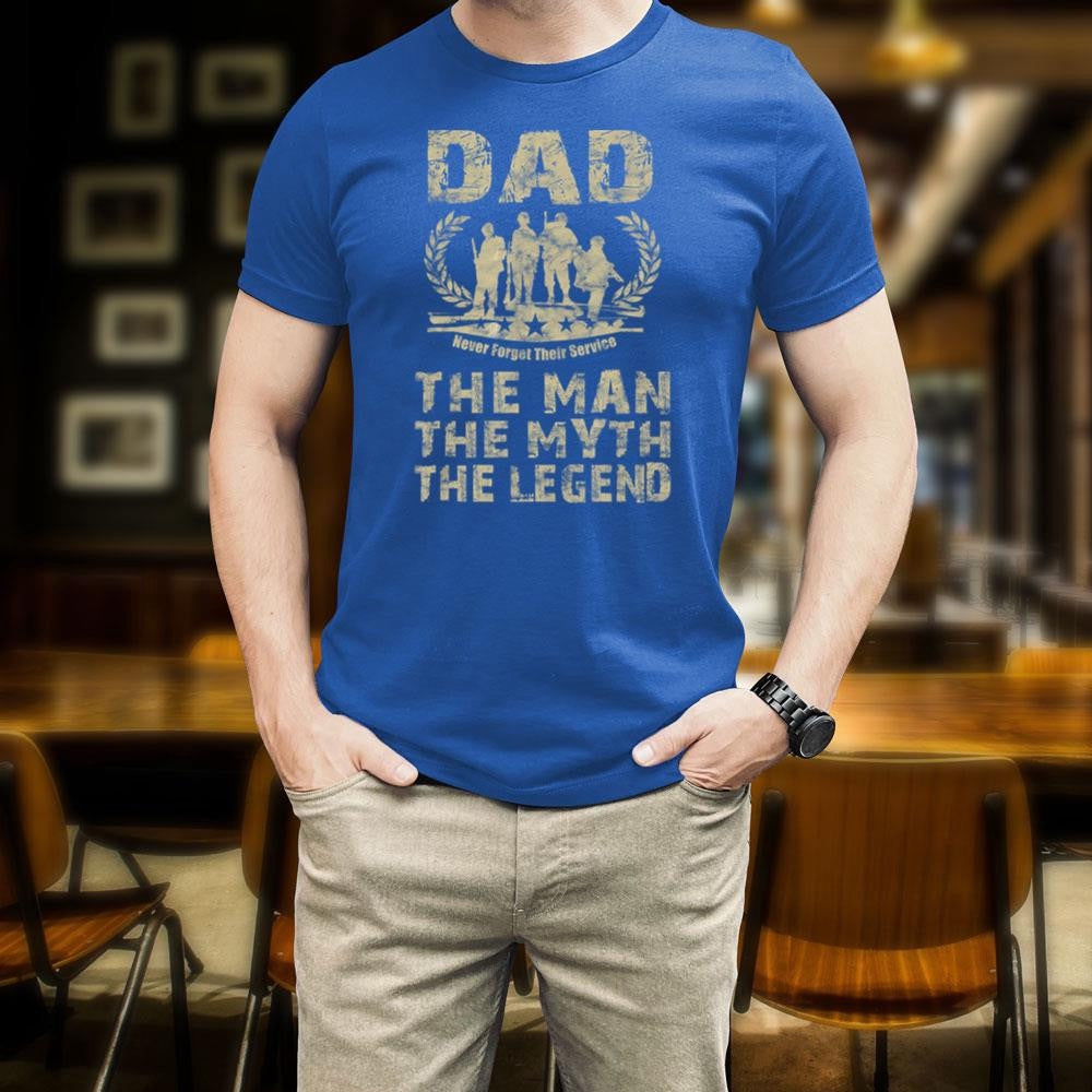 Veteran Tee Shirts, Dad The Man The Myth The Legend Veteran Shirt Retro Graphic US Army T-Shirt Military Dad Gifts, Veterans Day Shirts