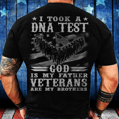 Veteran Tee Shirts, God Is My Father Veterans Are My Brothers Veteran T-Shirt, Veterans Day Shirts