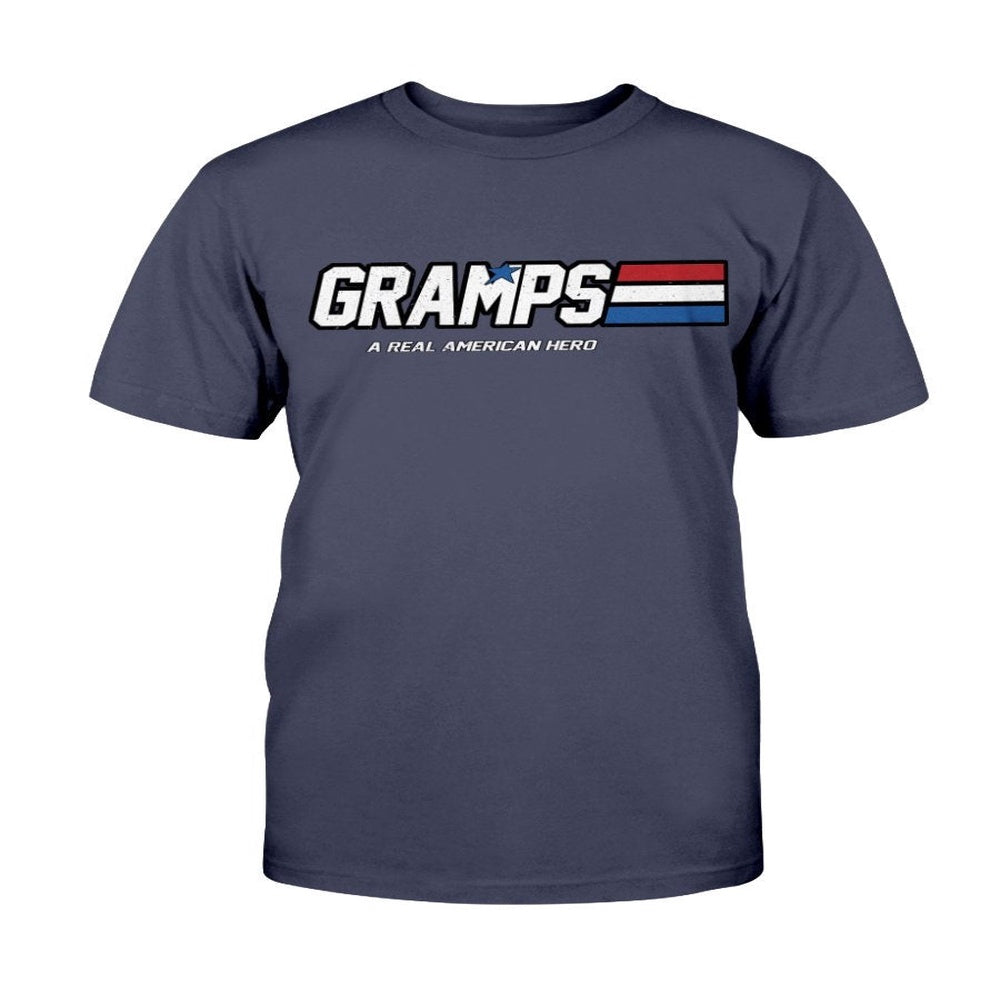 Veteran Tee Shirts, Gramps - A Real American Hero T-Shirt, Veterans Day Shirts