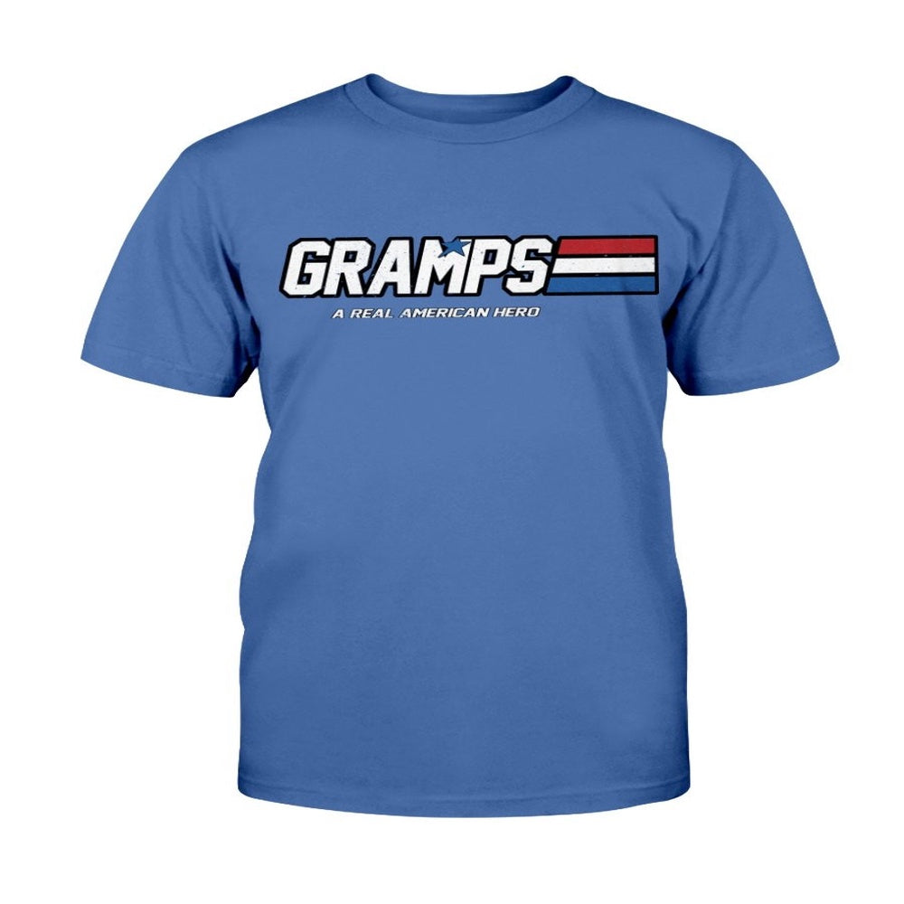 Veteran Tee Shirts, Gramps - A Real American Hero T-Shirt, Veterans Day Shirts