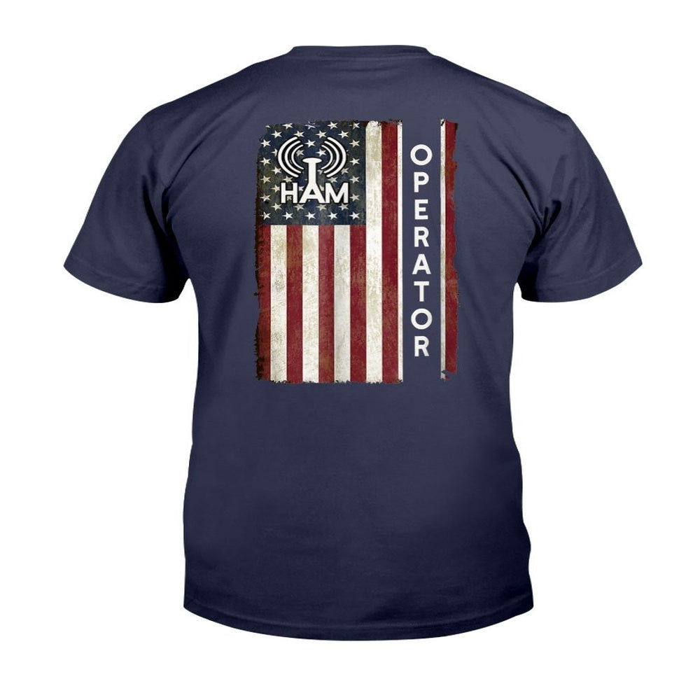 Veteran Tee Shirts, Ham Radio Operator Shirt 4th July American Flag Veteran T-Shirt, Veterans Day Shirts