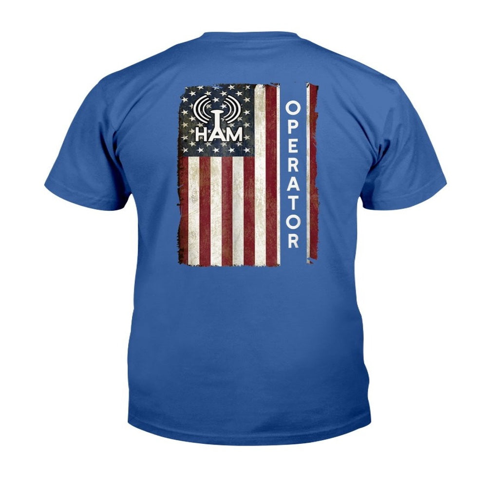 Veteran Tee Shirts, Ham Radio Operator Shirt 4th July American Flag Veteran T-Shirt, Veterans Day Shirts