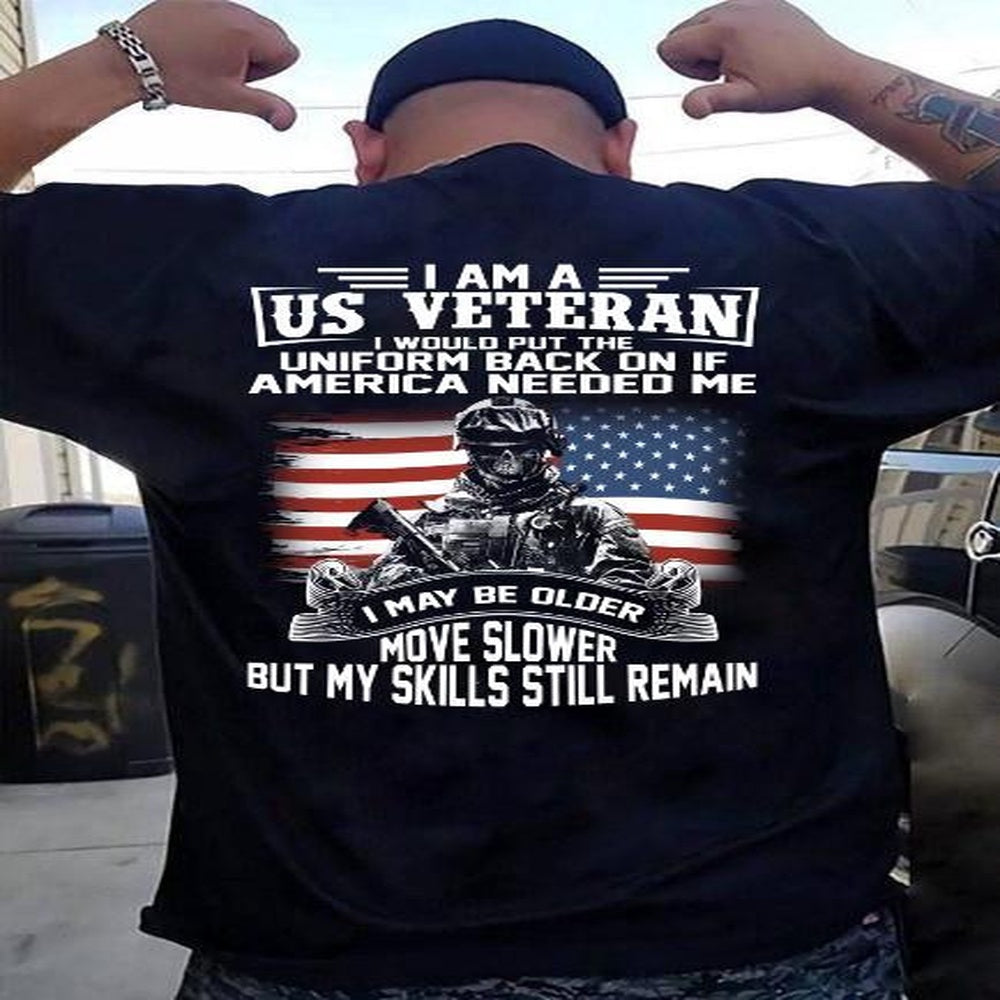 Veteran Tee Shirts, I Am A US Veteran Unisex T-Shirt, Veterans Day Shirts