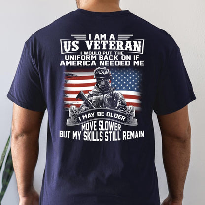 Veteran Tee Shirts, I Am A US Veteran Unisex T-Shirt, Veterans Day Shirts