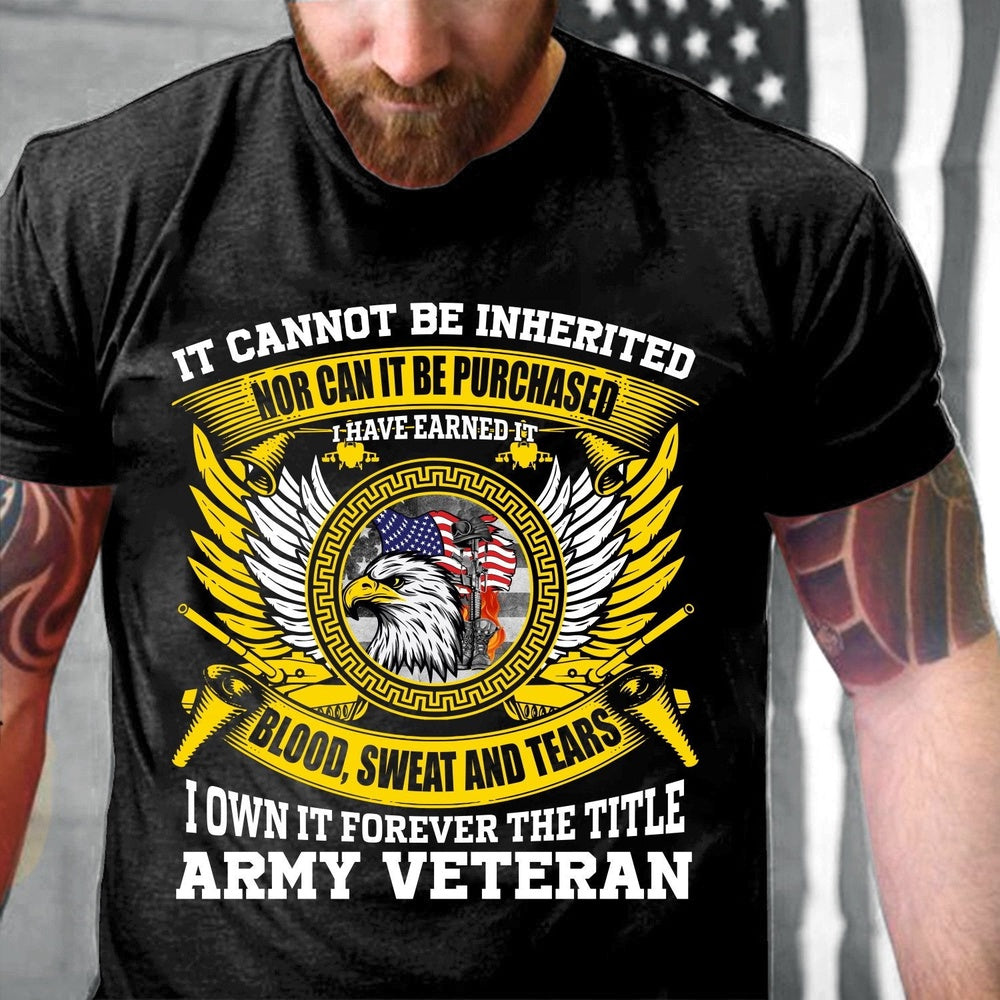 Veteran Tee Shirts, I Own It Forever The Title Army Veteran Eagle T-Shirt, Veterans Day Shirts