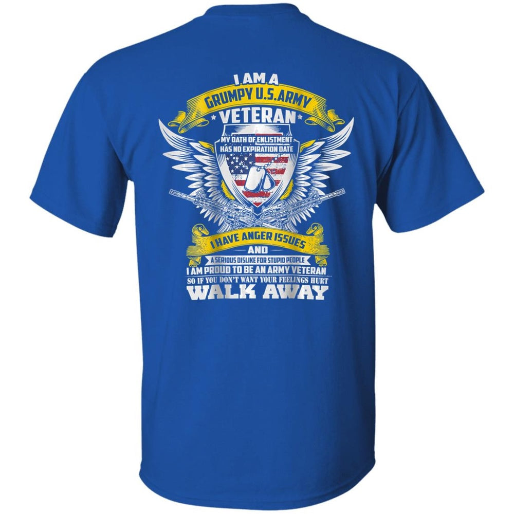 Veteran Tee Shirts, I'm A Grumpy Old Army Veteran My Oath Has No Expiration T-Shirt, Veterans Day Shirts