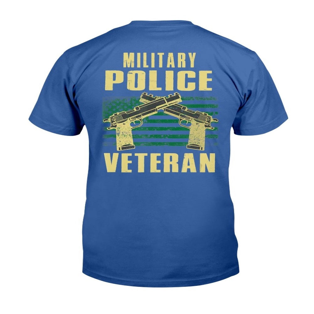 Veteran Tee Shirts, Military Police Veteran America Patriot Cop Military Veteran T-Shirt, Veterans Day Shirts