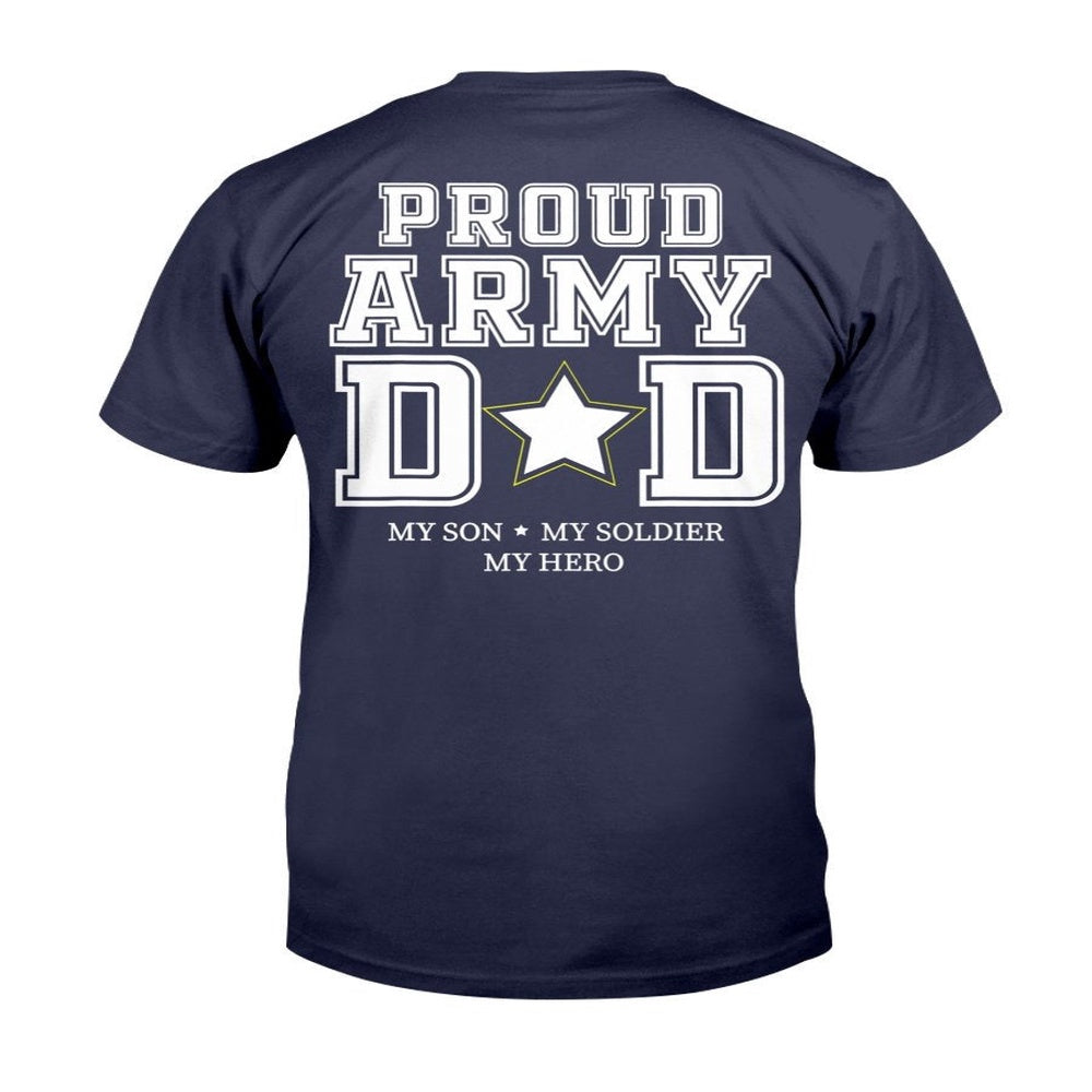 Veteran Tee Shirts, Proud Army Dad Shirt My Son My Soldier My Hero Veteran T-Shirt, Veterans Day Shirts
