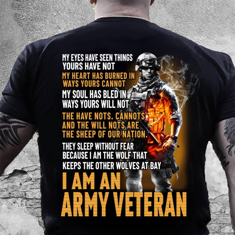 Veteran Tee Shirts, US Army Shirt I Am An Army Veteran T-Shirt, Veterans Day Shirts