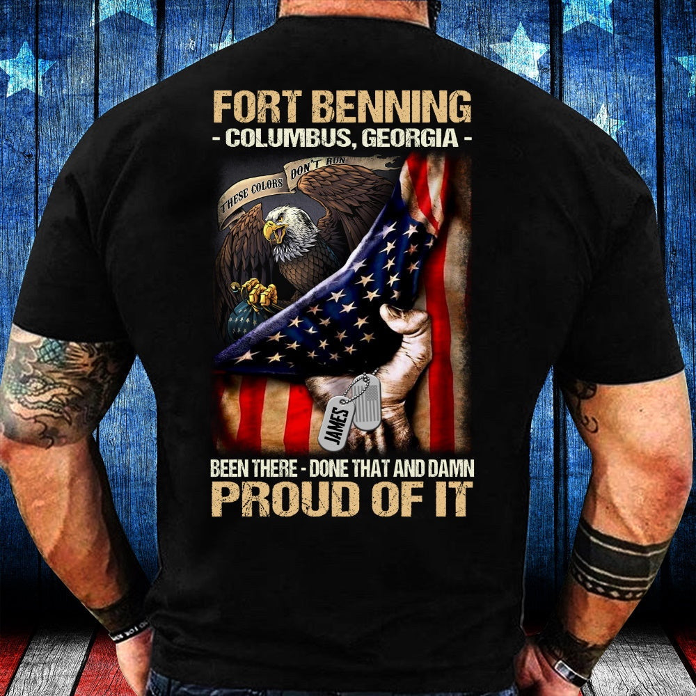 Veteran Tee Shirts, Veteran Custom Shirt Fort Jackson Been There Done That And Damn Proud Of It Personalized Gift T-Shirt, Veterans Day Shirts