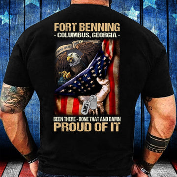 Veteran Tee Shirts, Veteran Custom Shirt Fort Jackson Been There Done That And Damn Proud Of It Personalized Gift T-Shirt, Veterans Day Shirts