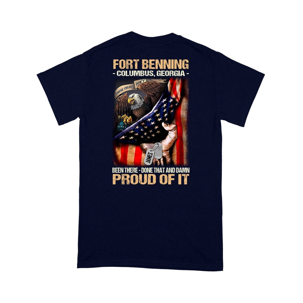 Veteran Tee Shirts, Veteran Custom Shirt Fort Jackson Been There Done That And Damn Proud Of It Personalized Gift T-Shirt, Veterans Day Shirts