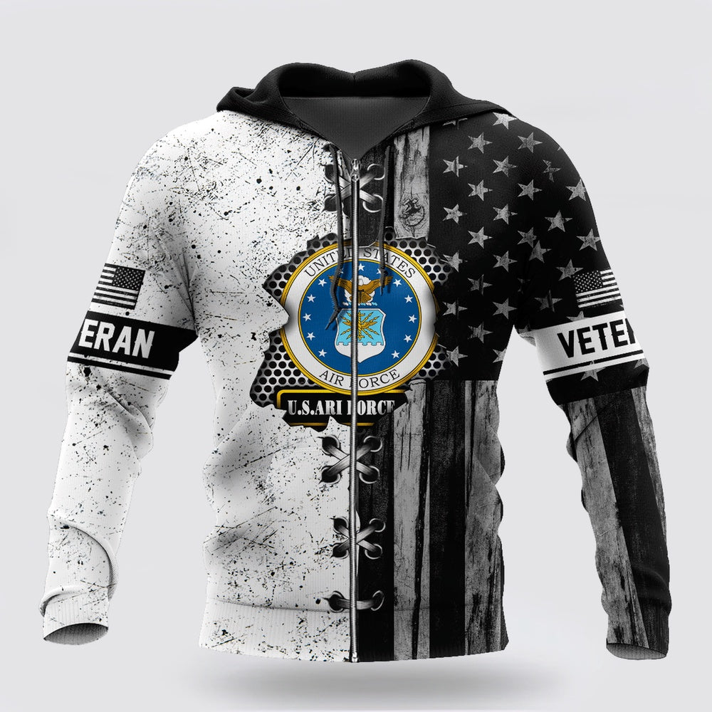 Us Air Force Hoodie, Veteran Us Air Force In My Heart 3D Shirts For Men And Women