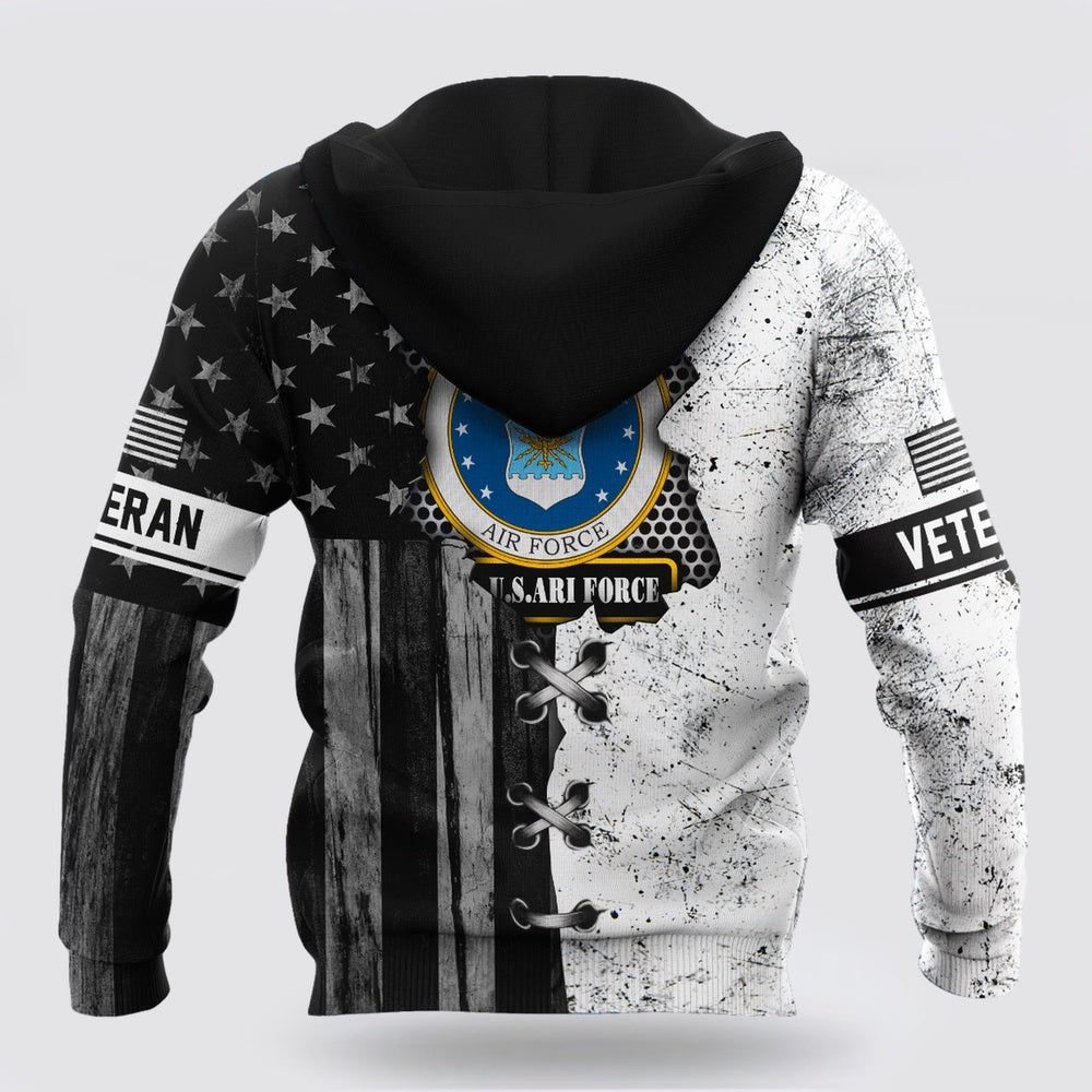 Us Air Force Hoodie, Veteran Us Air Force In My Heart 3D Shirts For Men And Women