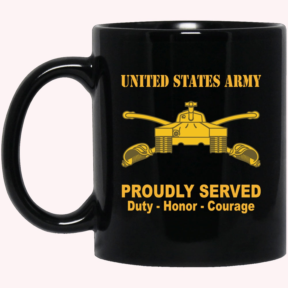 Veterans Mug, U.S Army Armor Branch Black Mug