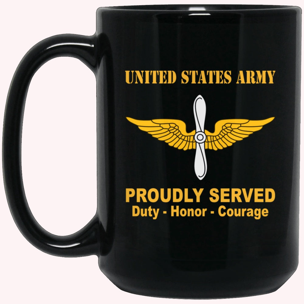 Veterans Mug, U.S Army Aviation Black Mug