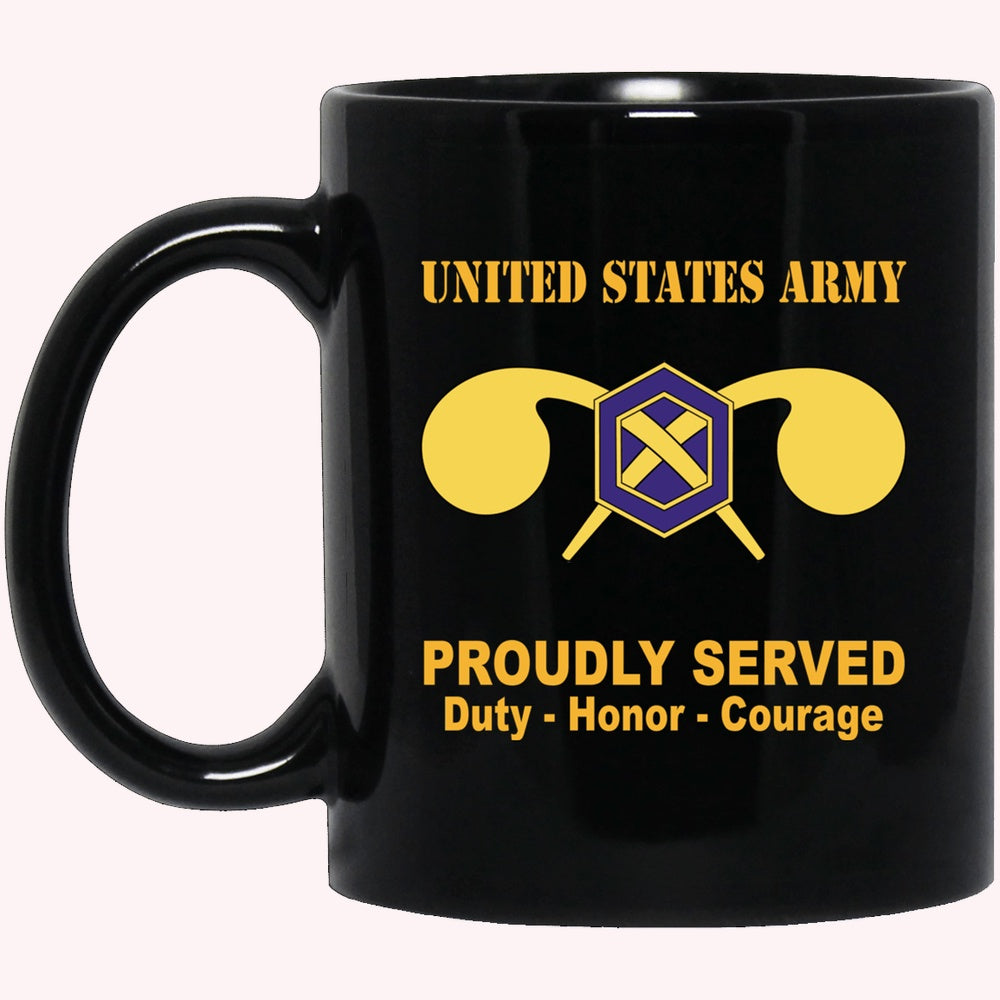 Veterans Mug, U.S Army Chemical Corps Black Mug