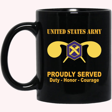 Veterans Mug, U.S Army Chemical Corps Black Mug