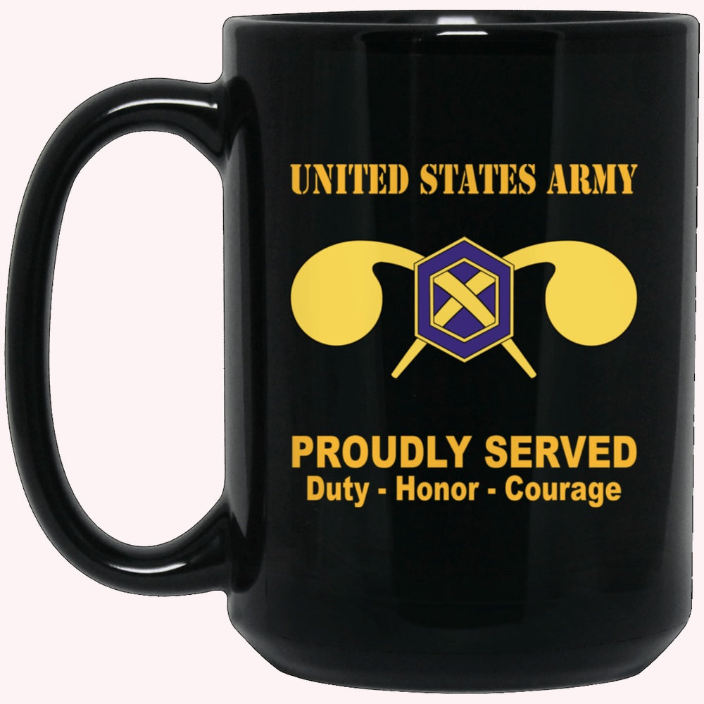 Veterans Mug, U.S Army Chemical Corps Black Mug