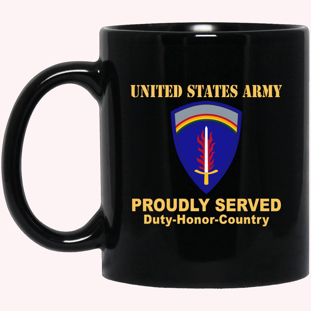 Veterans Mug, UNITED STATES ARMY EUROPE Black Mug
