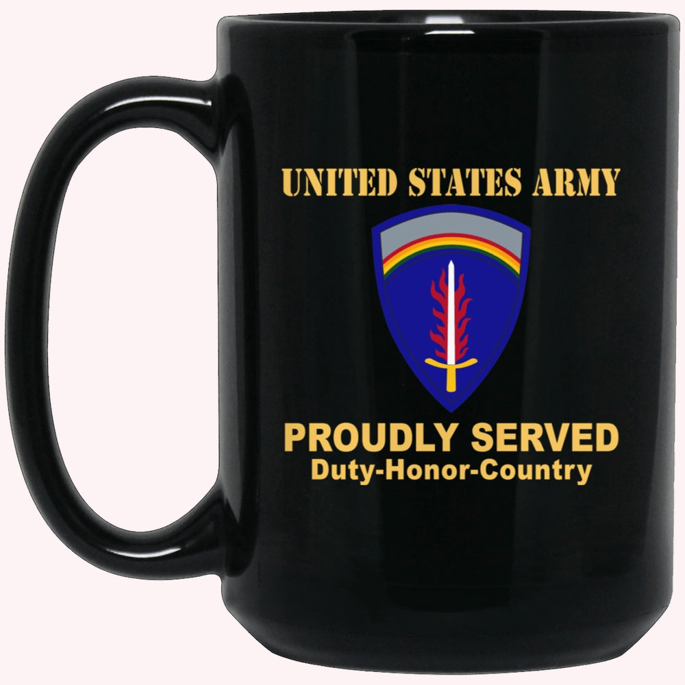 Veterans Mug, UNITED STATES ARMY EUROPE Black Mug